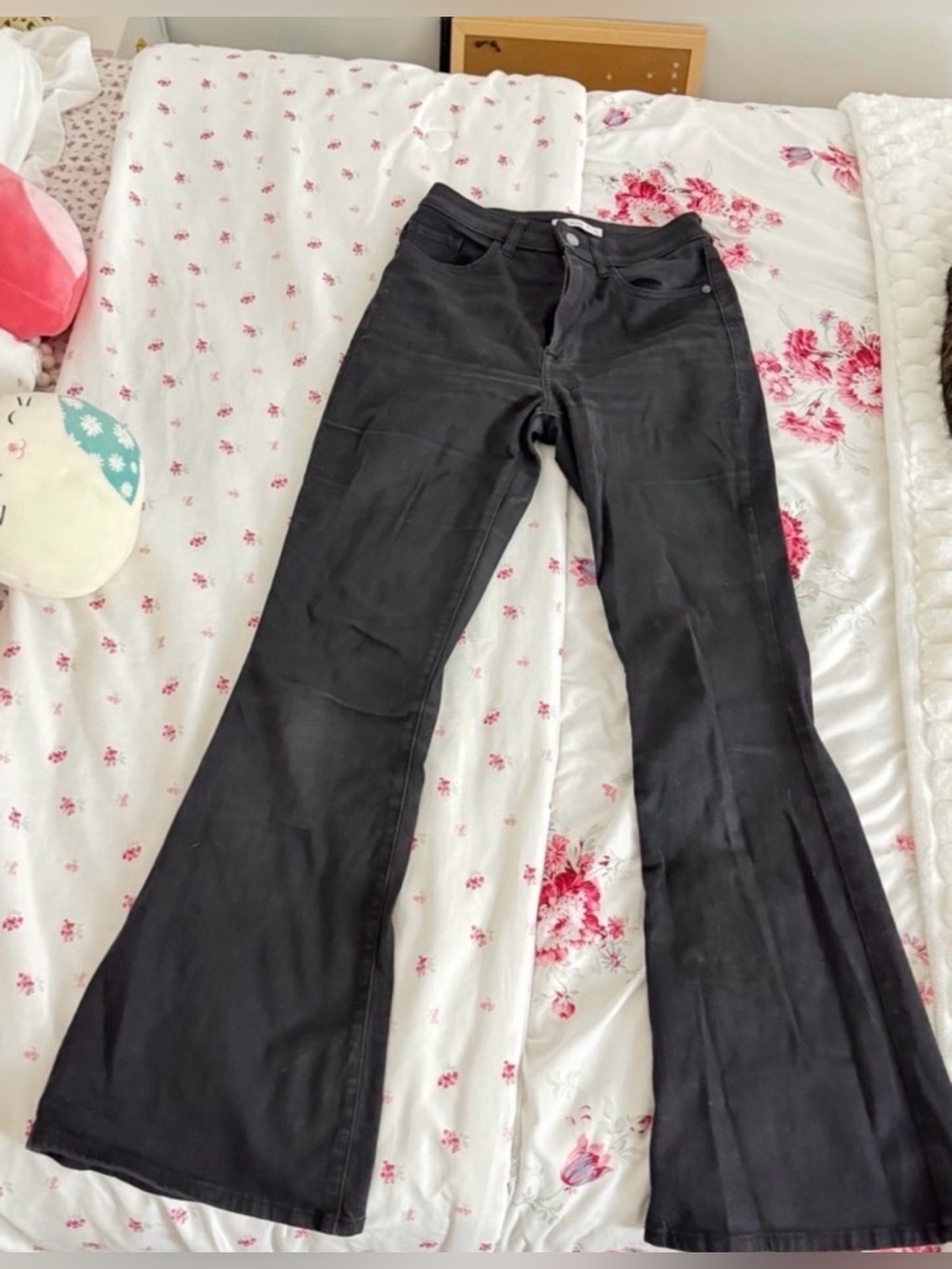 Elizabeth and James Black Flare Jeans